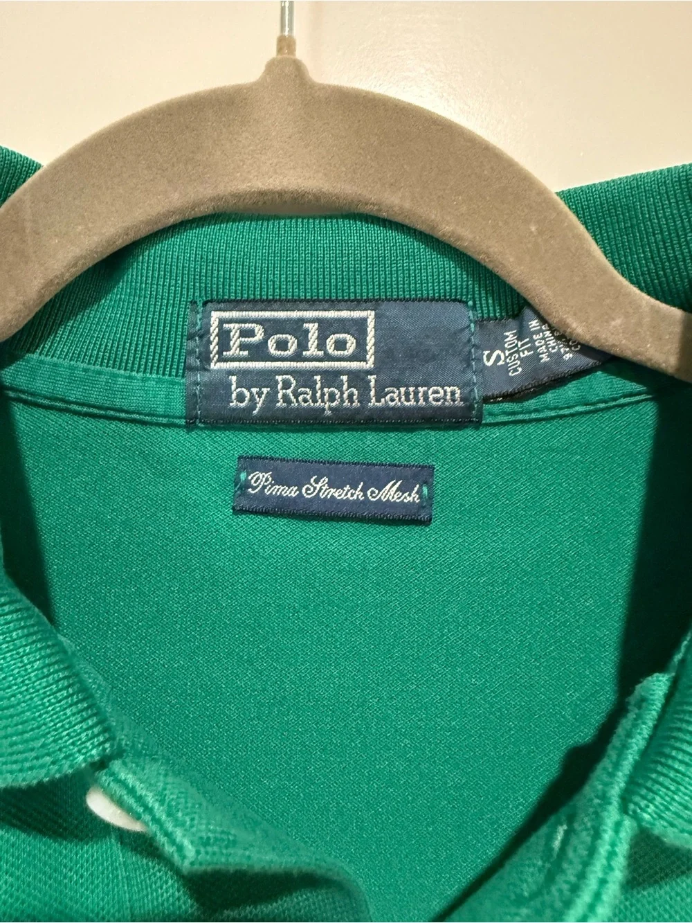 Ralph Lauren Green Polo with Purple Pony